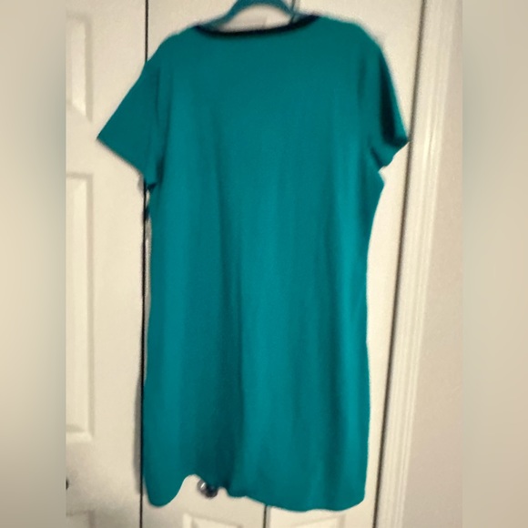 NWT Turquoise Calvin Klein T-Shirt Dress - Picture 2 of 5